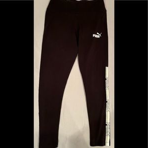 PUMA Black leggings size M lightly worn